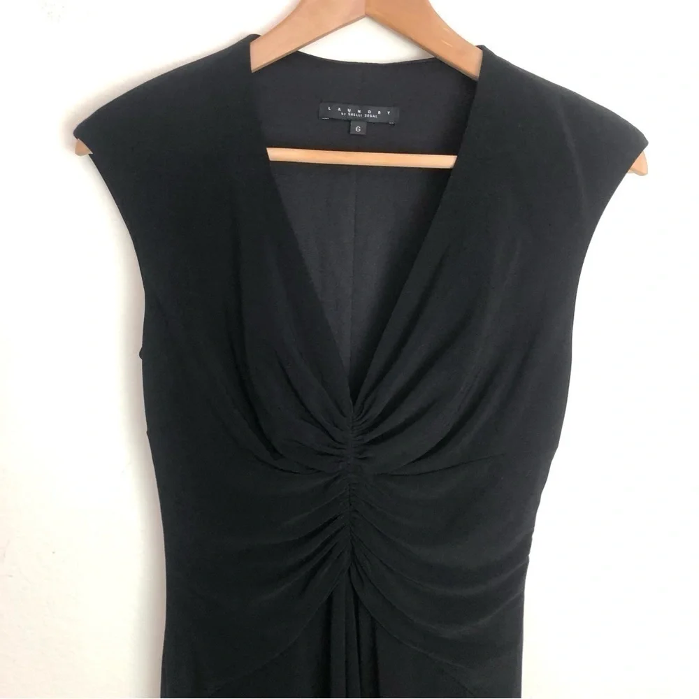 Vintage Laundry by Shelli Segal Sleeveless Ruched Waist Dress